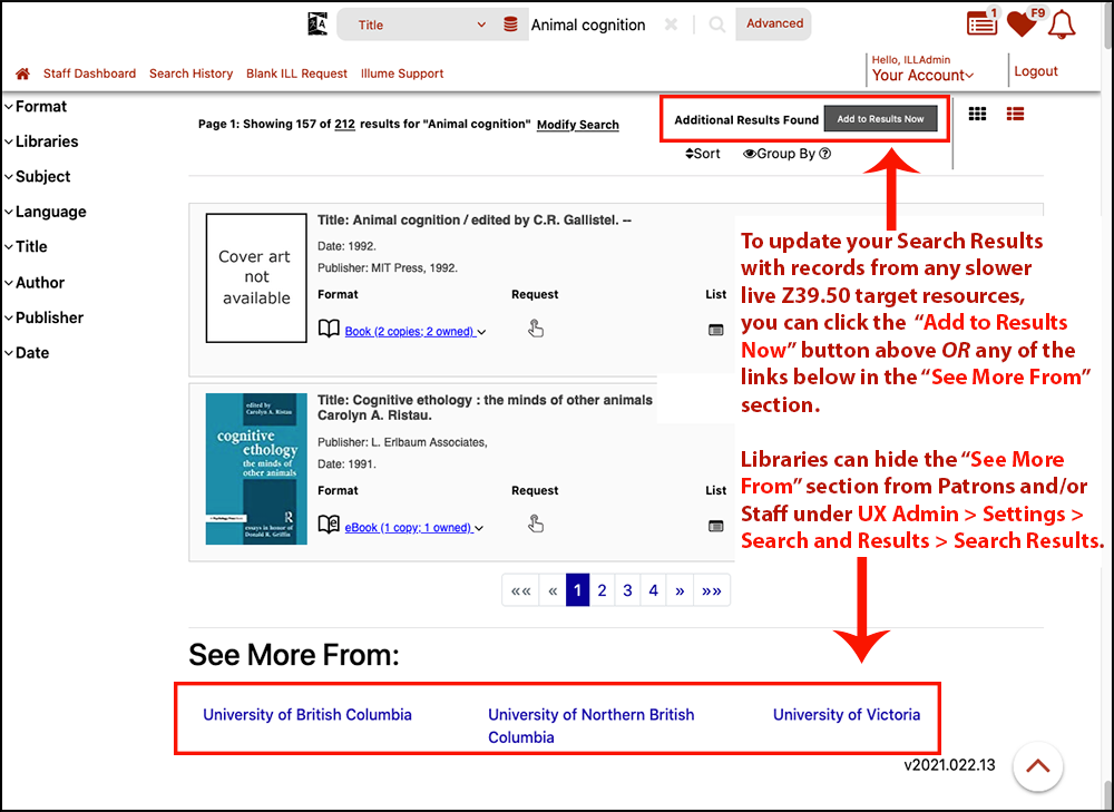 Add More Results Options